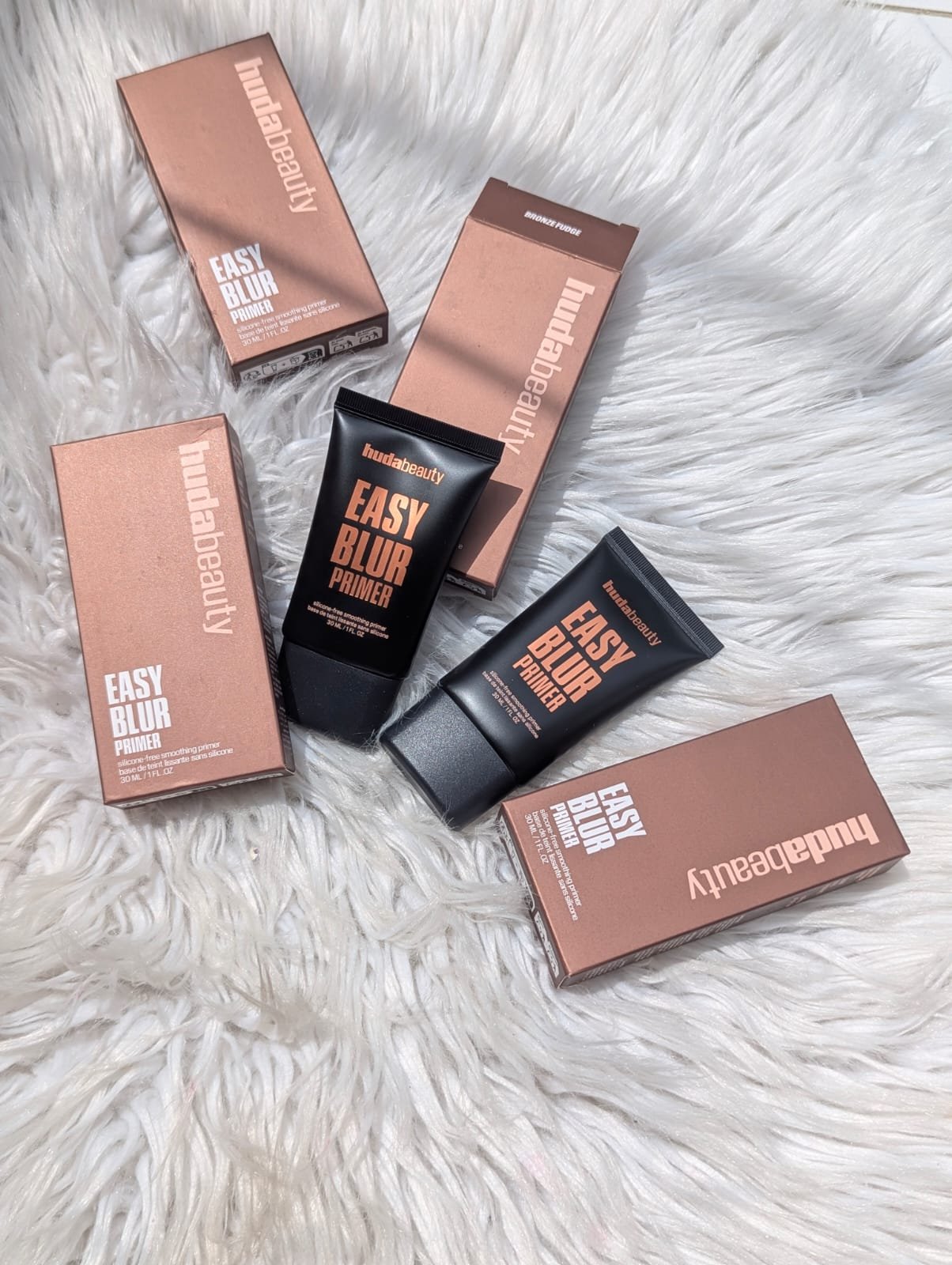 Huda Beauty Easy Blur Primer in Bronze Fudge 30ml (Made in South Korea)